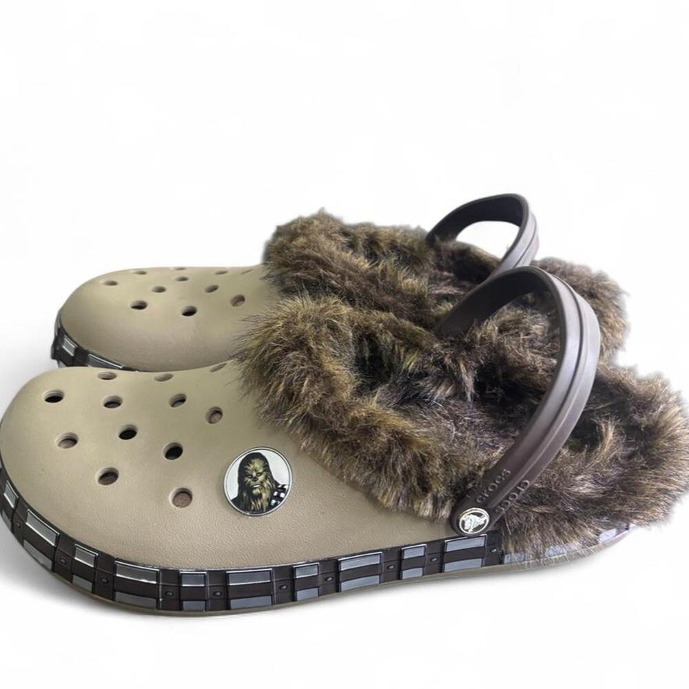 Star Wars Chewbacca Crocs with fur lining, size 13. Barely worn.
